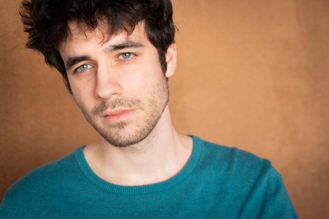 dramatic tv actor closeup