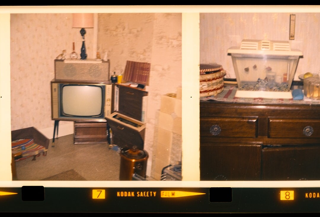 vintage tv set